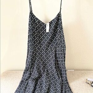 NWT Old Navy Black and White Printed Sundress XXL